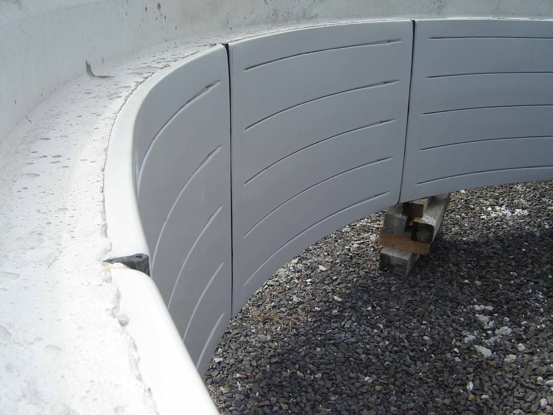 Dura-Plate 100 Liner Cast Into a 120'' Riser